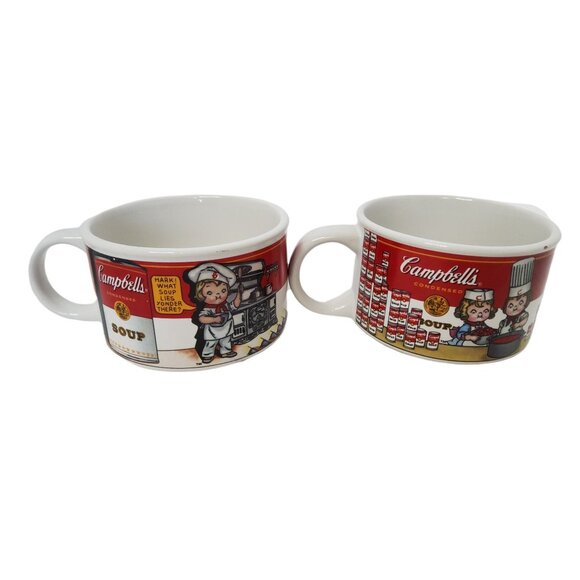 Vintage 1998 Collectible Campbell's Kids Ceramic Soup Bowls by West Wood - Set o - Picture 2 of 4